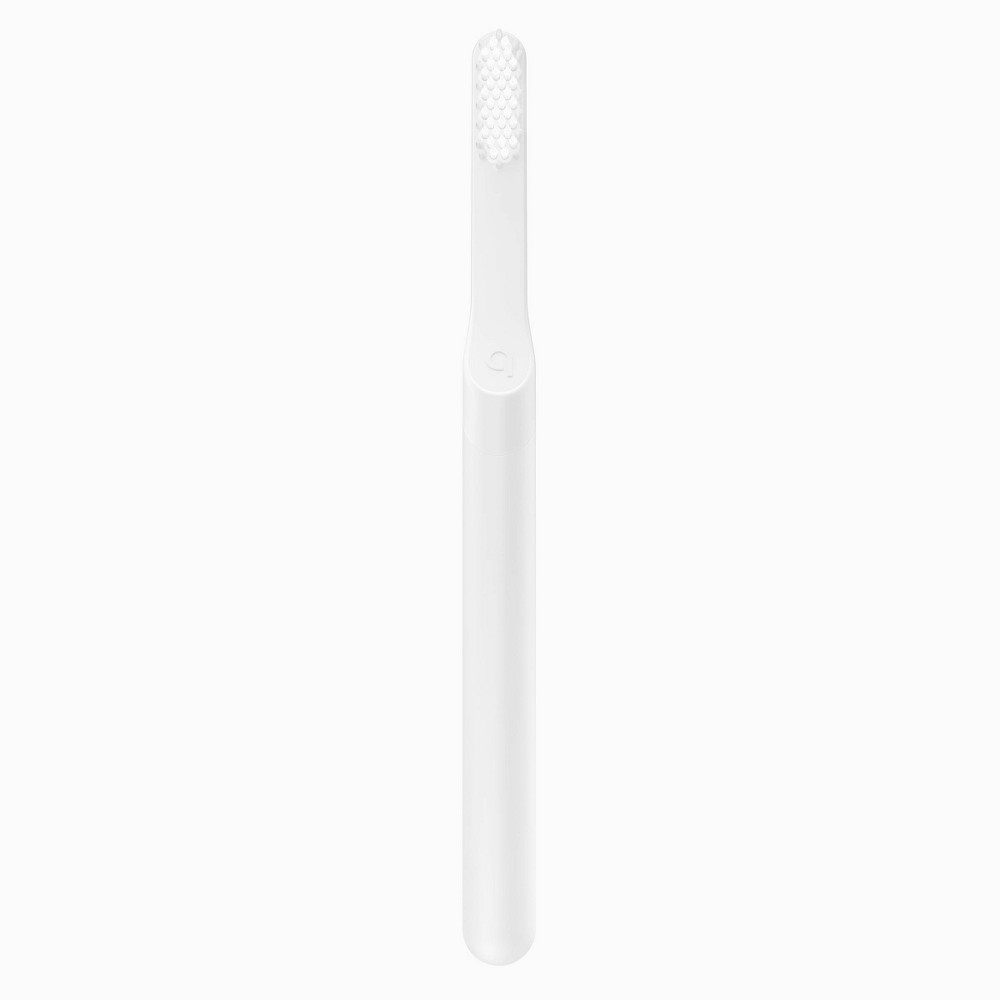 slide 8 of 19, quip Plastic Smart Electric Toothbrush Starter Kit Minute Timer, Bluetooth, Free App + Travel Case - All-White, 1 ct