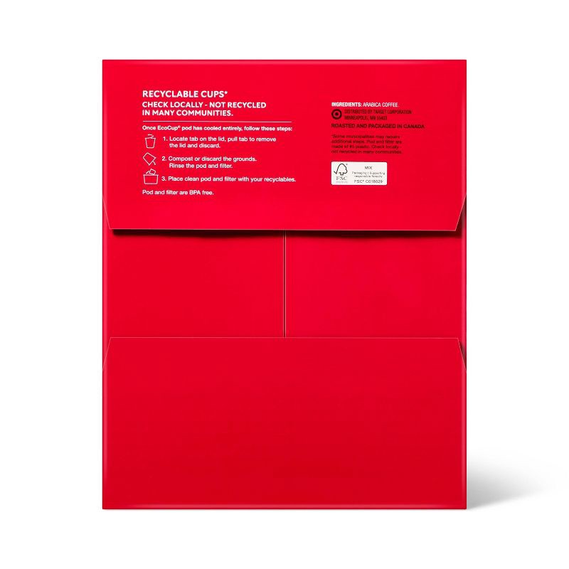 slide 2 of 4, 100% Colombian Medium Roast Coffee - Single Serve Pods - 92ct - Market Pantry™, 92 ct