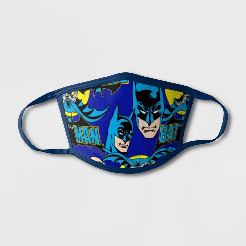 slide 4 of 4, DC Comics Kids' Batman Face Mask, 3 ct
