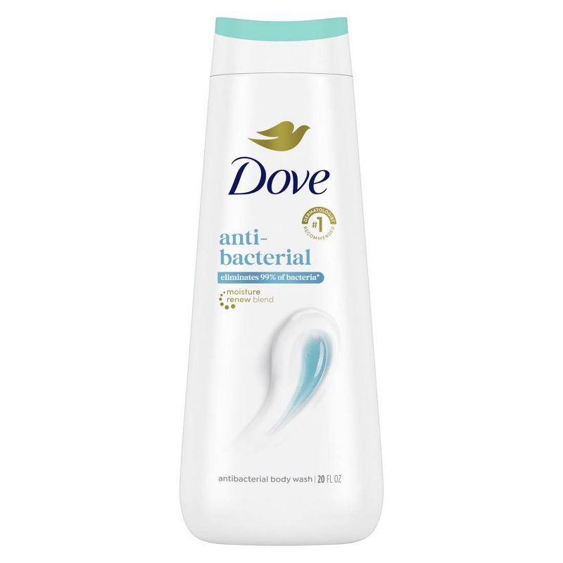 slide 1 of 12, Dove Beauty Dove Body Wash Antibacterial Care, Effectively Cleanses & Eliminates 99% of Bacteria - 20 fl oz, 20 fl oz