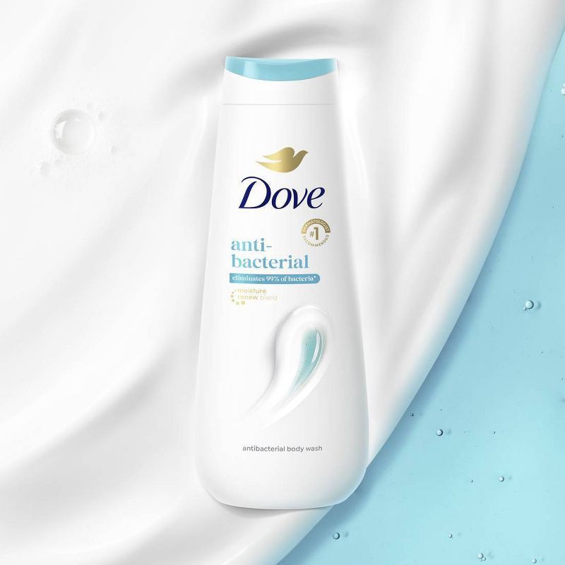 slide 4 of 12, Dove Beauty Dove Body Wash Antibacterial Care, Effectively Cleanses & Eliminates 99% of Bacteria - 20 fl oz, 20 fl oz