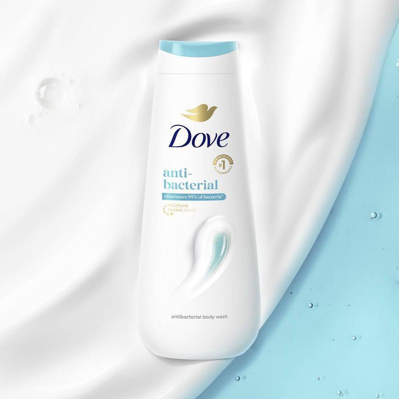 slide 4 of 13, Dove Beauty Dove Body Wash Antibacterial Care, Effectively Cleanses & Eliminates 99% of Bacteria - 20 fl oz, 20 fl oz