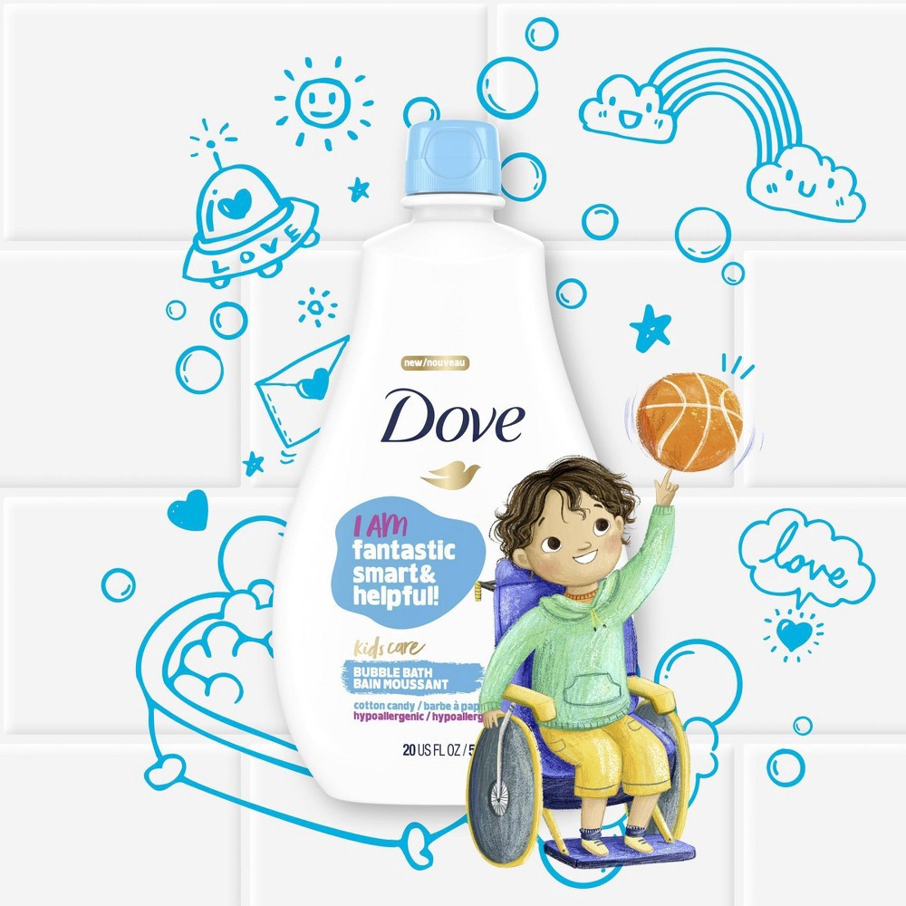 slide 6 of 7, Dove Beauty Kids Care Hypoallergenic Bubble Bath Cotton Candy - 20 fl oz, 20 fl oz