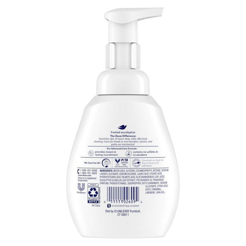 slide 2 of 11, Dove Beauty Nourishing Foaming Hand Wash Soap - Aloe & Eucalyptus - 10.1 fl oz, 10.1 fl oz