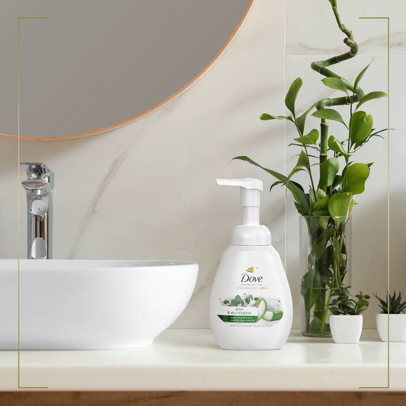 slide 4 of 11, Dove Beauty Nourishing Foaming Hand Wash Soap - Aloe & Eucalyptus - 10.1 fl oz, 10.1 fl oz