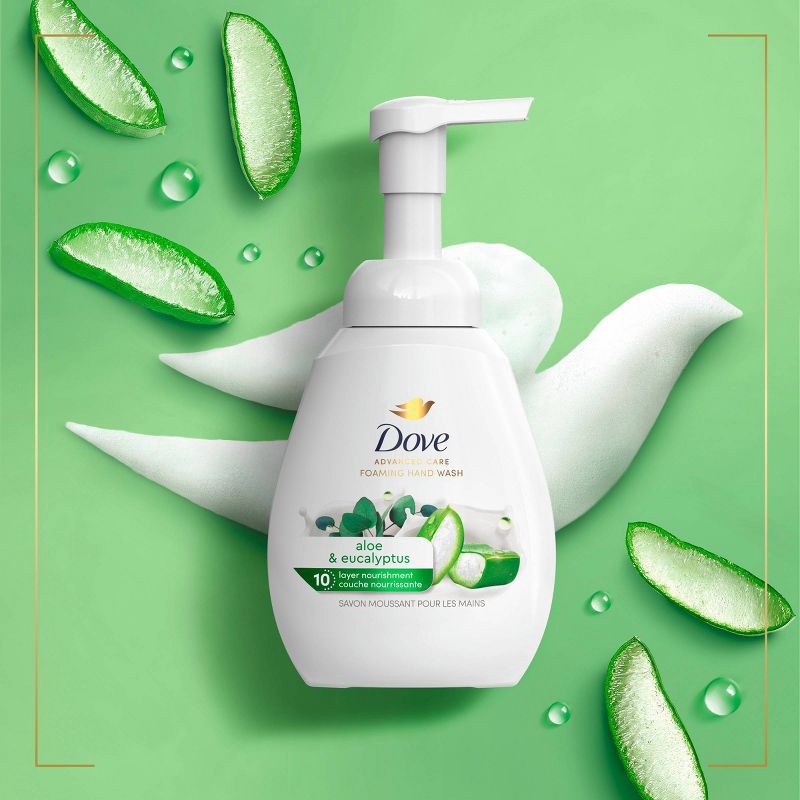 slide 9 of 11, Dove Beauty Nourishing Foaming Hand Wash Soap - Aloe & Eucalyptus - 10.1 fl oz, 10.1 fl oz