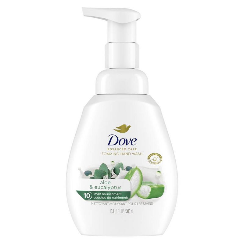 slide 1 of 11, Dove Beauty Nourishing Foaming Hand Wash Soap - Aloe & Eucalyptus - 10.1 fl oz, 10.1 fl oz