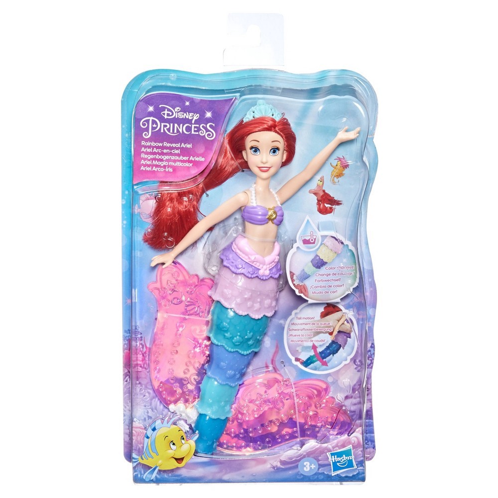 slide 5 of 9, Disney Princess Rainbow Reveal Ariel Fashion Doll, 1 ct