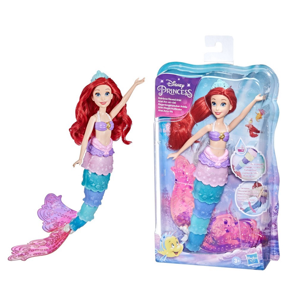 slide 7 of 9, Disney Princess Rainbow Reveal Ariel Fashion Doll, 1 ct