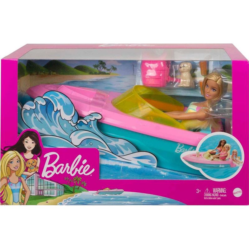 slide 5 of 6, ​Barbie Doll & Boat Playset, 1 ct