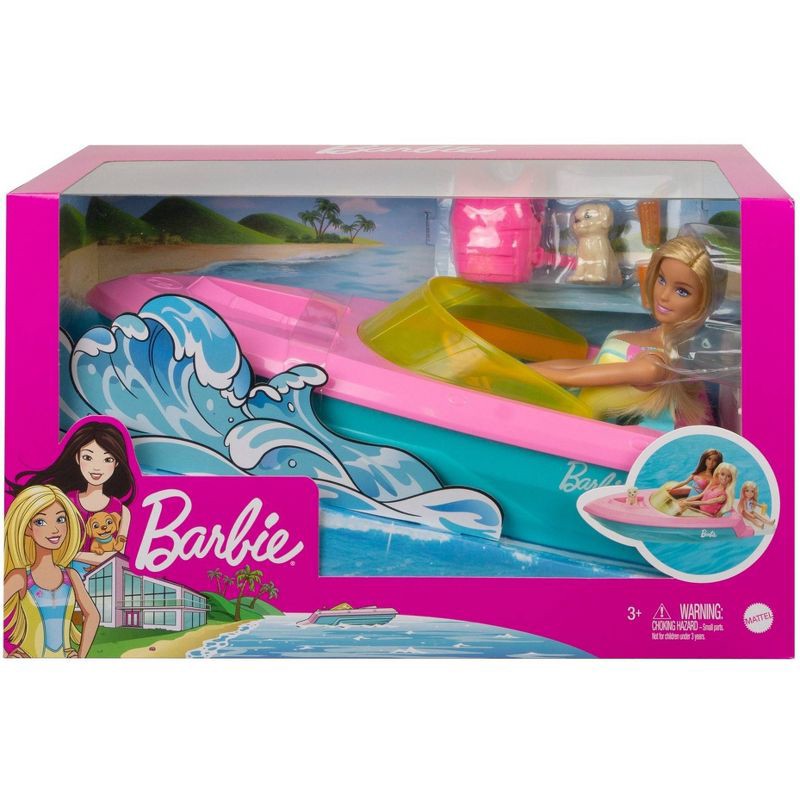 slide 6 of 6, ​Barbie Doll & Boat Playset, 1 ct