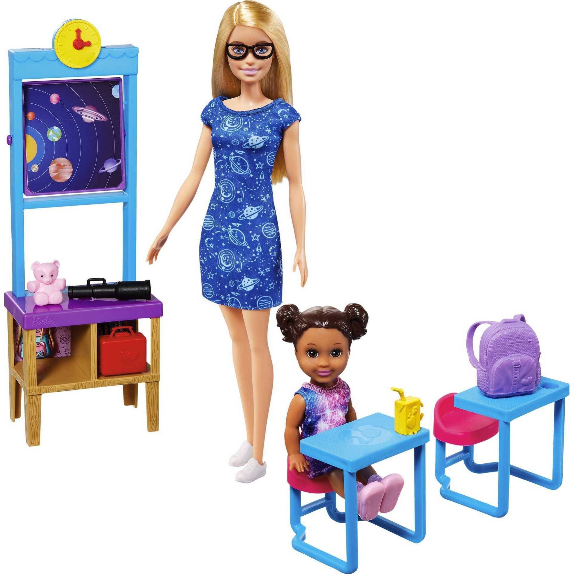 slide 1 of 5, ​Barbie Careers Space Discovery Dolls & Science Classroom Playset, 1 ct