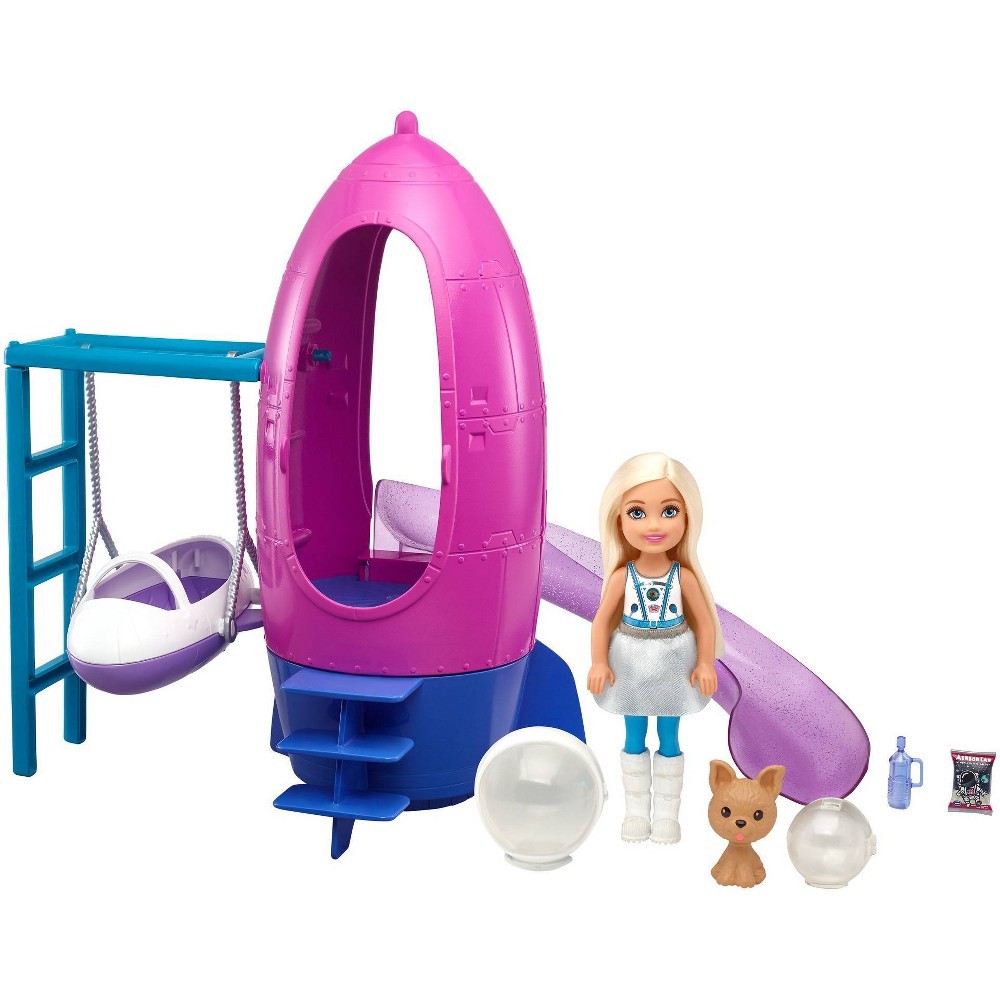 slide 5 of 6, Barbie Space Discovery Chelsea Doll & Rocketship-themed Playset, 1 ct