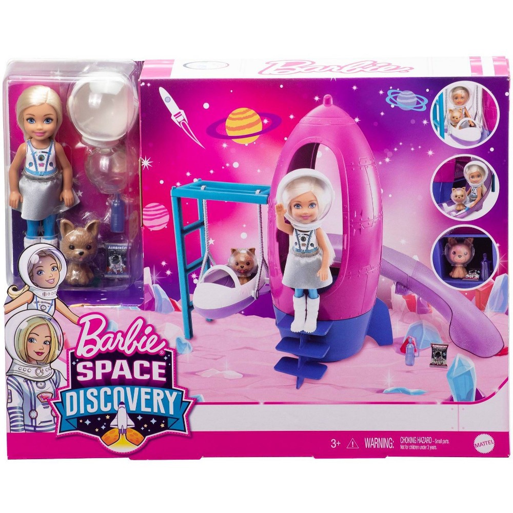 slide 6 of 6, Barbie Space Discovery Chelsea Doll & Rocketship-themed Playset, 1 ct