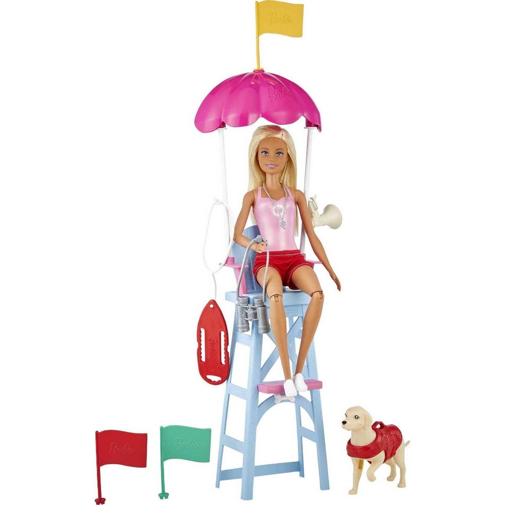 slide 2 of 5, ​Barbie Careers Lifeguard Doll Playset, 1 ct