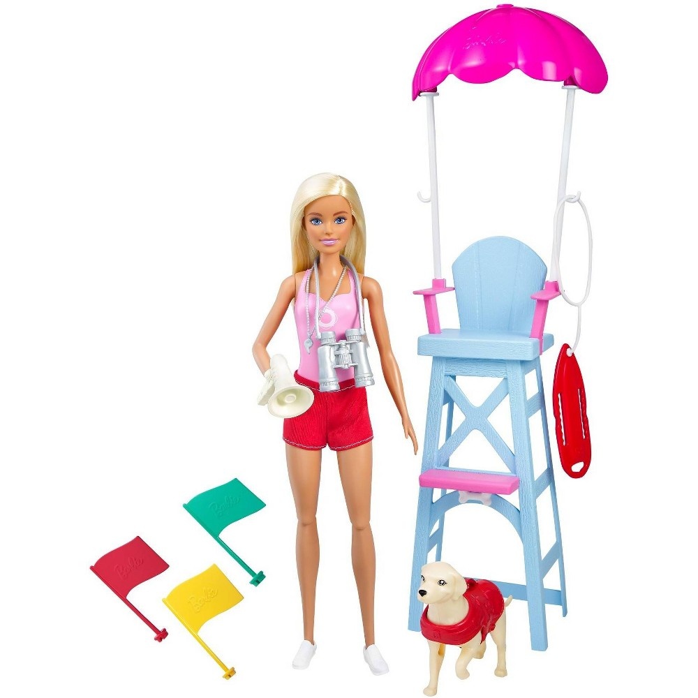 slide 5 of 5, ​Barbie Careers Lifeguard Doll Playset, 1 ct