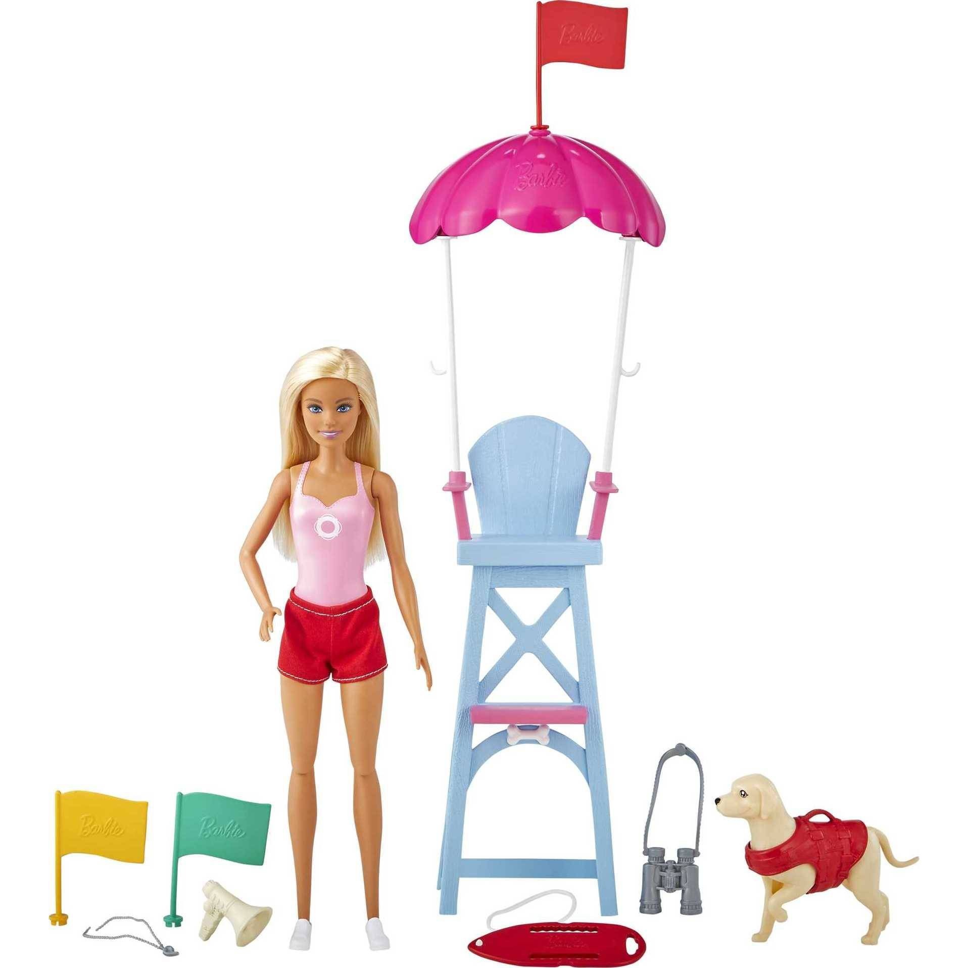 slide 1 of 5, ​Barbie Careers Lifeguard Doll Playset, 1 ct