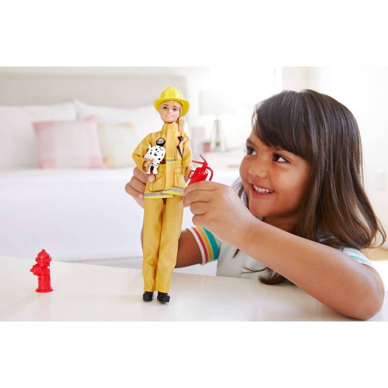 slide 2 of 6, ​Barbie Careers Firefighter Doll Playset, 1 ct