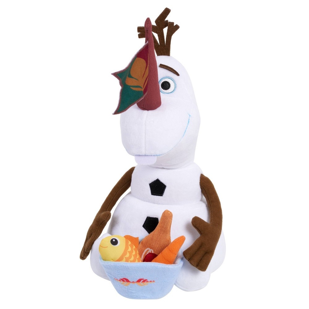 Disney Frozen Olaf the Snowman Plush Doll (10 in) Glitter Nose Sparkle  Fabric Stuffed Animal Collectible