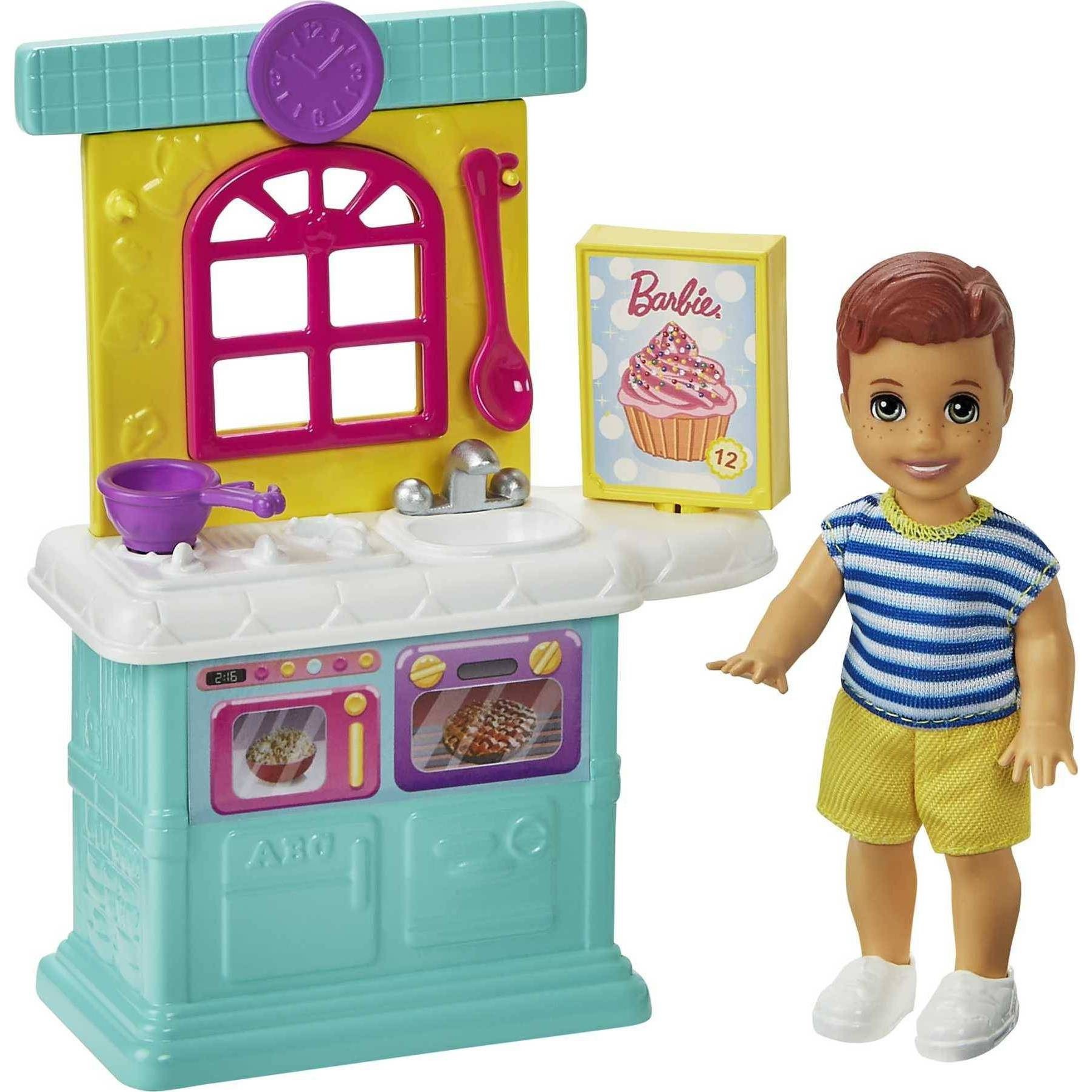 slide 1 of 6, Barbie Skipper Babysitters Inc. Kitchen Playset, 1 ct