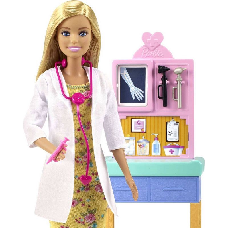 slide 3 of 6, ​Barbie Careers Pediatrician Doll Playset, 1 ct