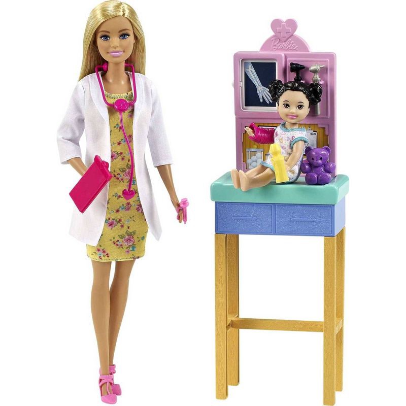 slide 1 of 6, ​Barbie Careers Pediatrician Doll Playset, 1 ct