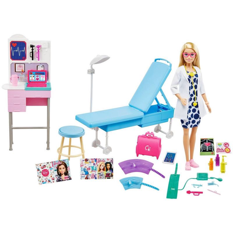 slide 1 of 5, ​Barbie Careers Medical Doctor Doll Playset, 1 ct