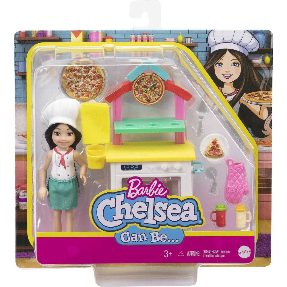 slide 6 of 6, ​Barbie Chelsea Can BePizza Chef Doll Playset, 1 ct