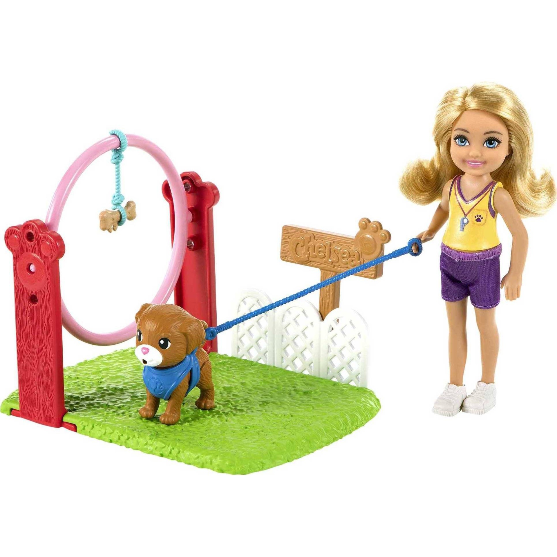 slide 1 of 6, ​Barbie Chelsea Can Be Dog Trainer Doll Playset, 1 ct