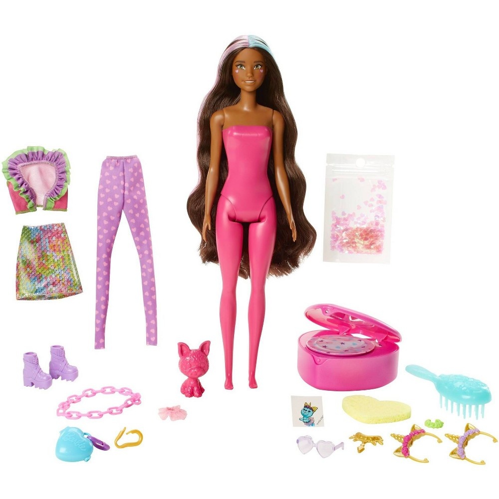 slide 5 of 6, Barbie Color Reveal Peel Unicorn Fashion Reveal Doll, 1 ct