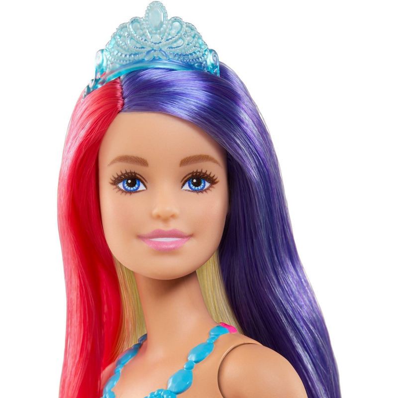 slide 2 of 6, ​Barbie Dreamtopia Royal Doll with Fantasy Hair and Rainbow Dress, 1 ct