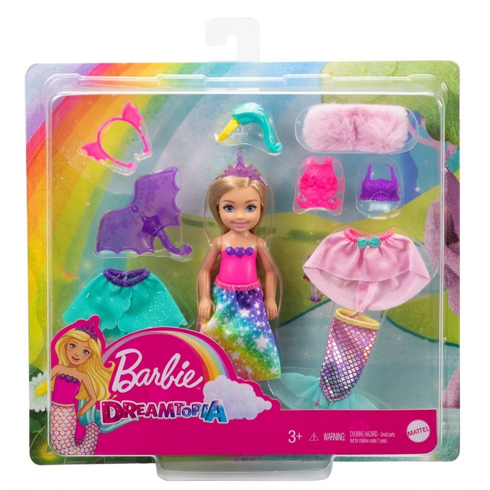 slide 3 of 6, Barbie Dreamtopia Chelsea Doll Dress-up Set, 1 ct