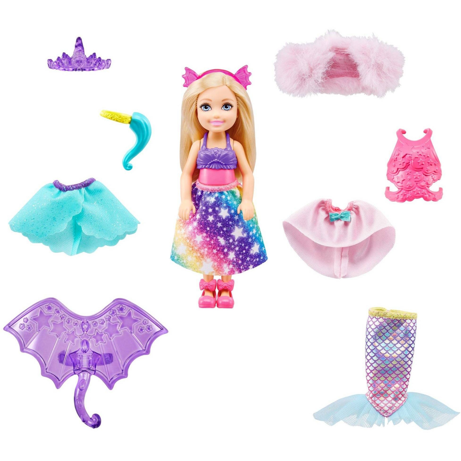 slide 1 of 6, Barbie Dreamtopia Chelsea Doll Dress-up Set, 1 ct