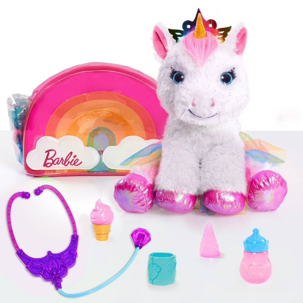 slide 2 of 7, Barbie Unicorn Pet Doctor Stuffed Animal, 1 ct