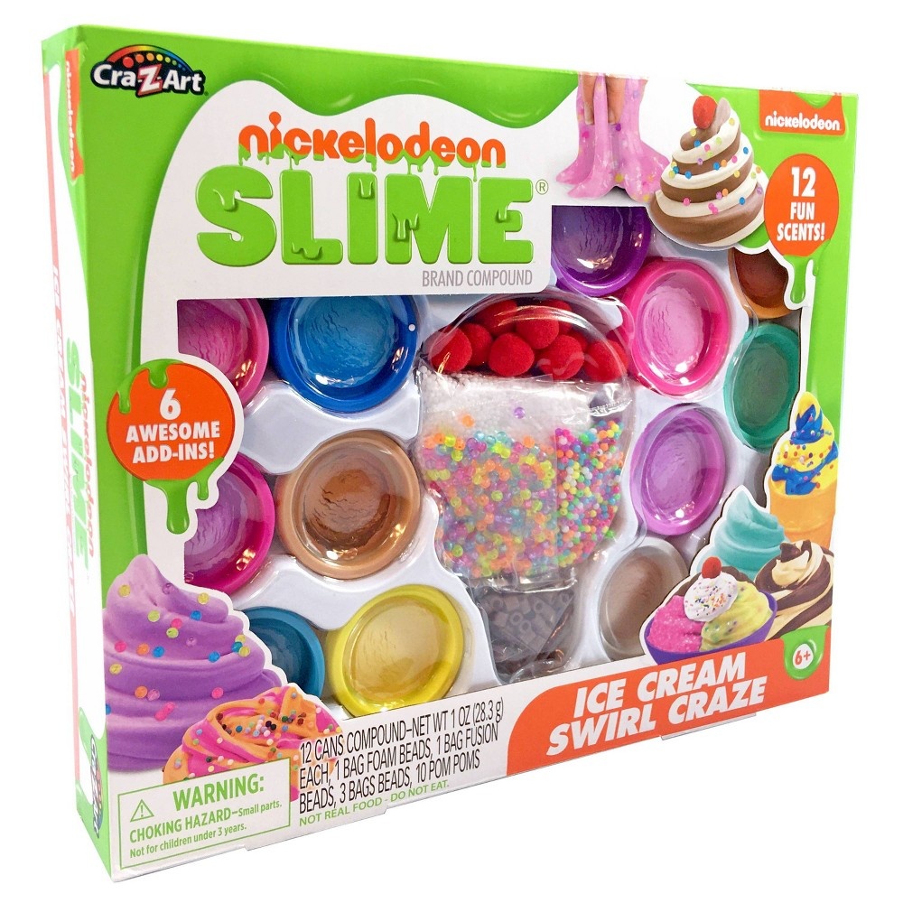 slide 9 of 9, Nickelodeon Ice Cream Swirl Craze Slime Kit by Cra-Z-Art, 1 ct