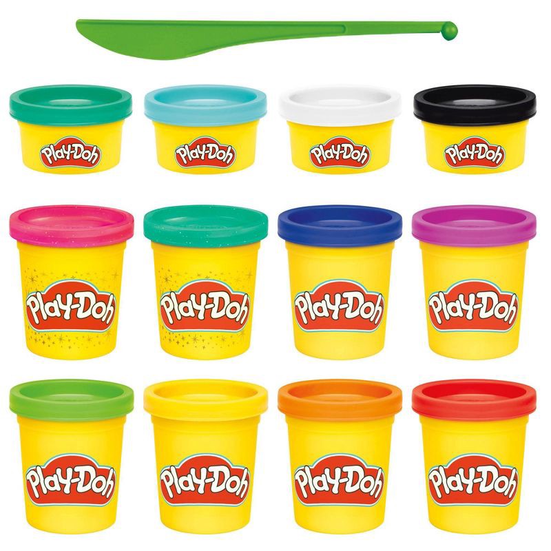 slide 2 of 8, Play-Doh Bright Delights Multipack - 12pc, Christmas Stocking Stuffers for Kids', 12 ct