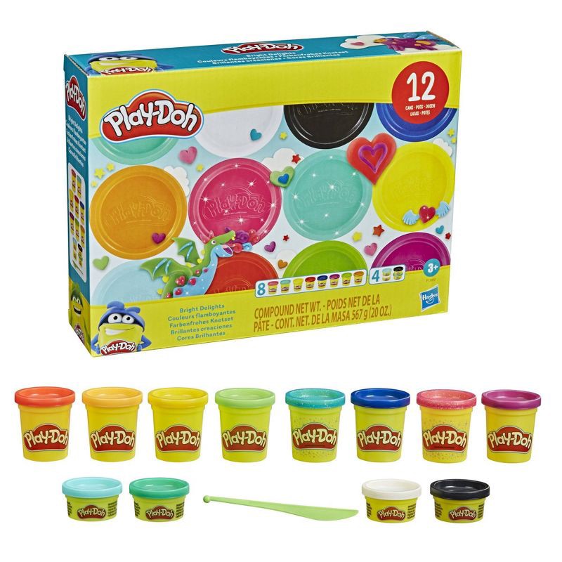 slide 4 of 4, Play-Doh Bright Delights 12pk, 12 ct