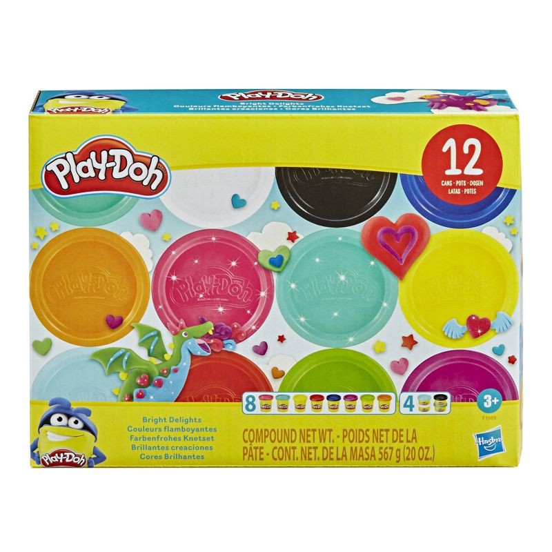 slide 1 of 4, Play-Doh Bright Delights 12pk, 12 ct