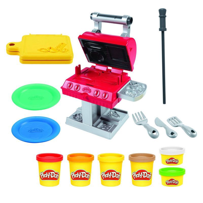 slide 2 of 10, Play-Doh Kitchen Creations Grill 'n Stamp Playset, 1 ct