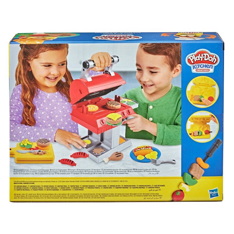 slide 3 of 10, Play-Doh Kitchen Creations Grill 'n Stamp Playset, 1 ct