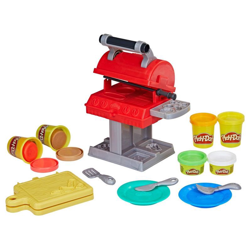 slide 5 of 10, Play-Doh Kitchen Creations Grill 'n Stamp Playset, 1 ct