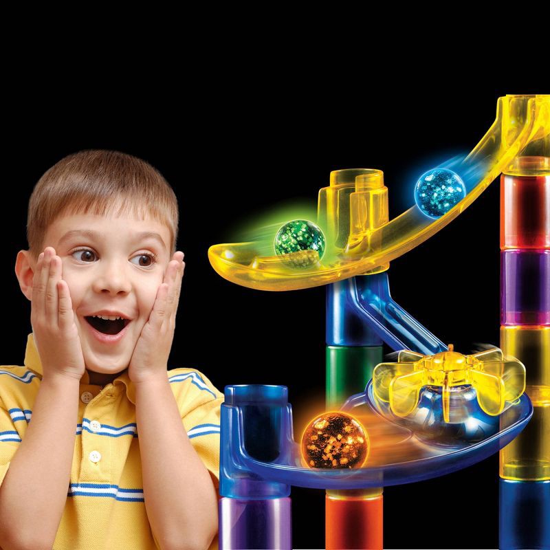 slide 2 of 4, National Geographic Glow-in-the-Dark Marble Run - 50pc, 50 ct