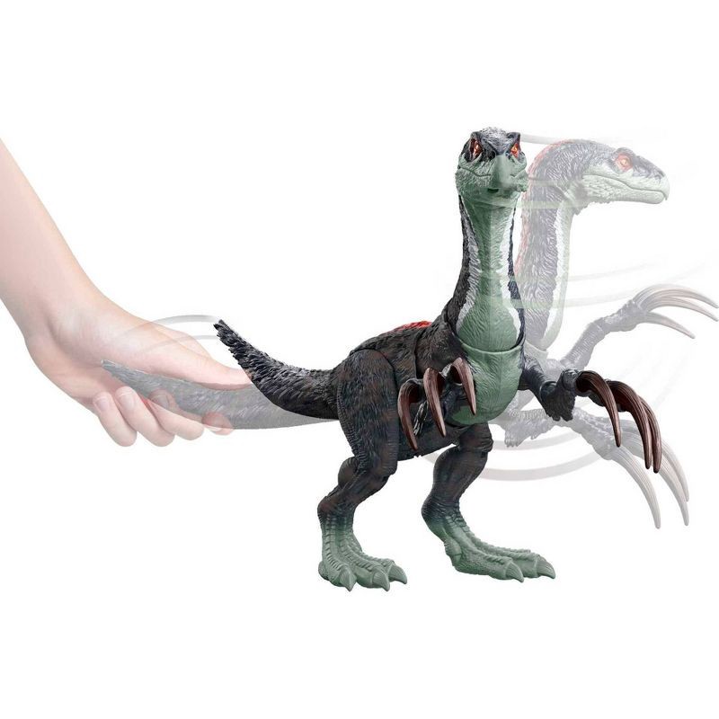 slide 2 of 6, Jurassic World: Dominion Sound Slashin' Slasher Therizinosaurus Dino Figure, 1 ct