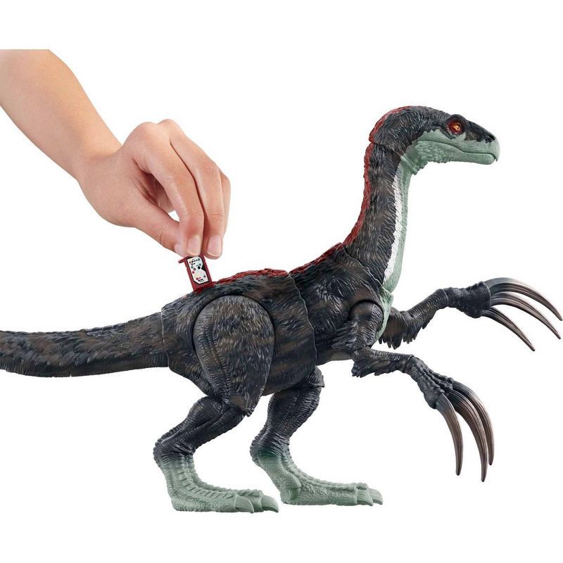 slide 4 of 6, Jurassic World: Dominion Sound Slashin' Slasher Therizinosaurus Dino Figure, 1 ct