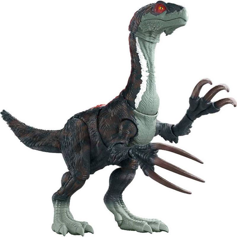 slide 1 of 6, Jurassic World: Dominion Sound Slashin' Slasher Therizinosaurus Dino Figure, 1 ct