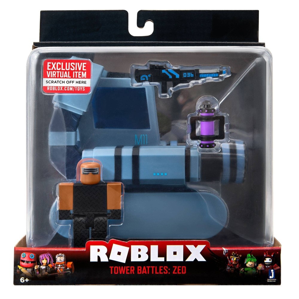 slide 2 of 4, Roblox Action Collection - Tower Battles: ZED Vehicle (Includes Exclusive Virtual Item), 1 ct