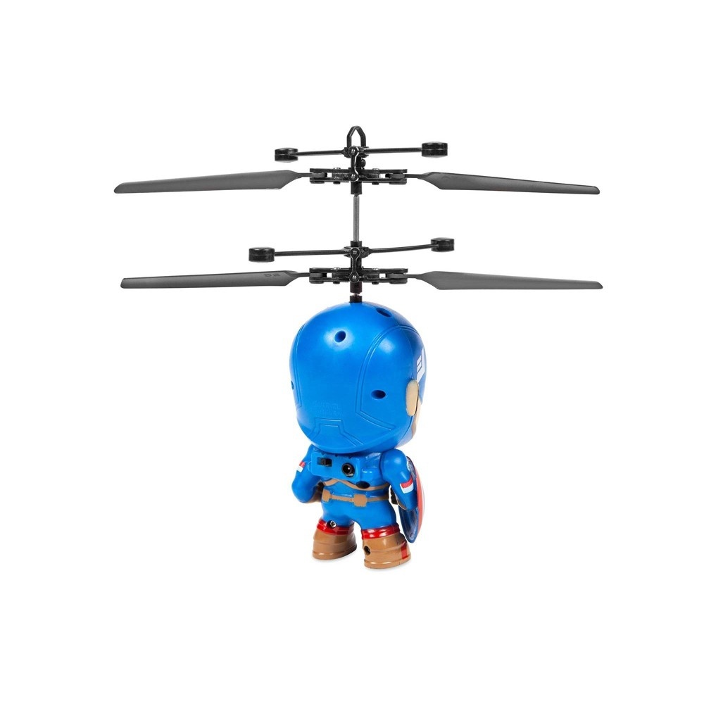 slide 2 of 3, World Tech Toys World Tech Marvel 3.5" Captain America Flying Figure IR Helicopter, 1 ct