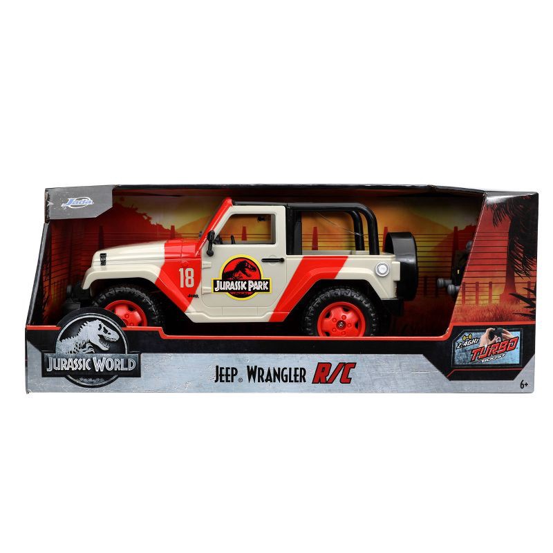 slide 4 of 4, Universal Jada Toys Hollywood Rides RC Jurassic Park Jeep Wrangler - 1:16 Scale, 1 ct
