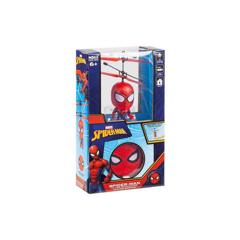 slide 2 of 3, World Tech Toys World Tech Marvel 3.5" Spider-Man Flying Figure IR Helicopter, 1 ct