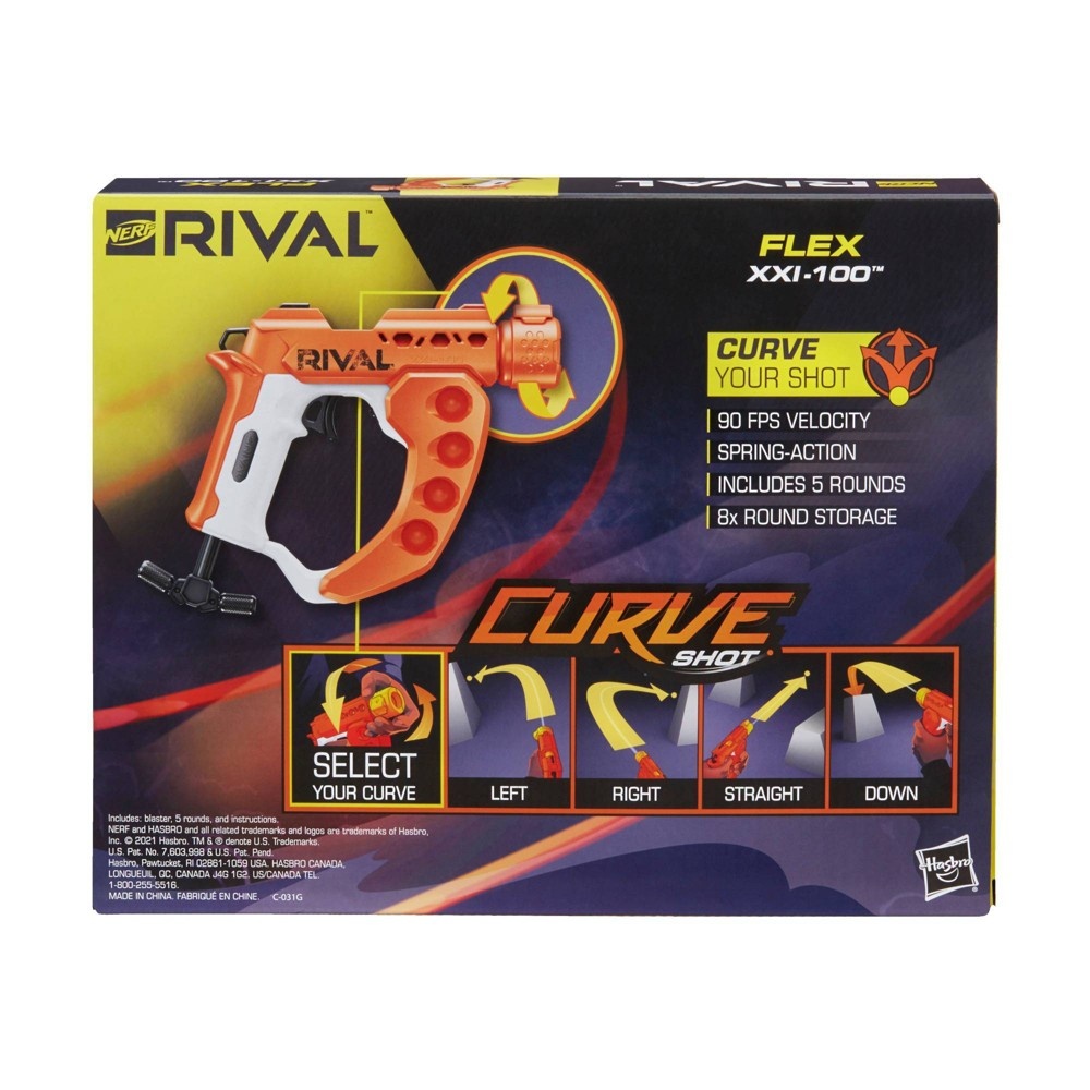 slide 3 of 4, NERF Rival Flex XXI-100 Blaster, 1 ct